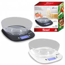 BILANCIA BOWL DA CUCINA DIGITALE 5KG. C/CIOTOLA (2pz)